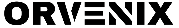 Black 'ORVENIX' logo on a white background