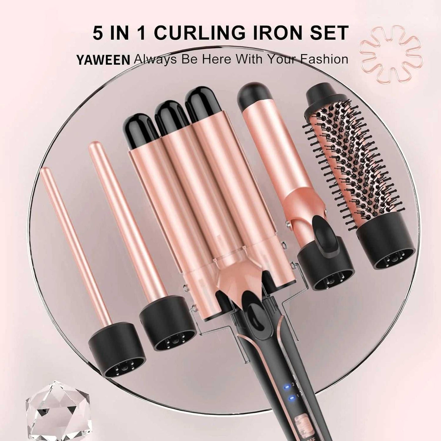 Professional 5 in 1 Hair Waver Curler