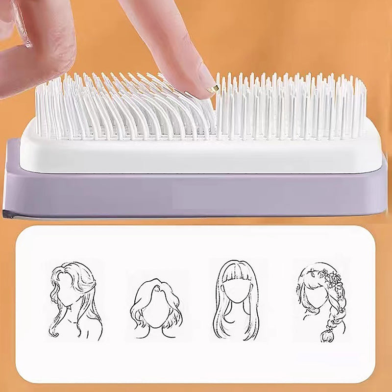 Self Cleaning Anti-Static Hairbrush